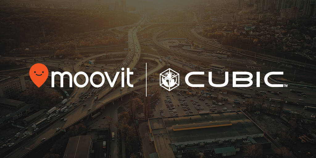 Cubic Moovit Partnership Logo