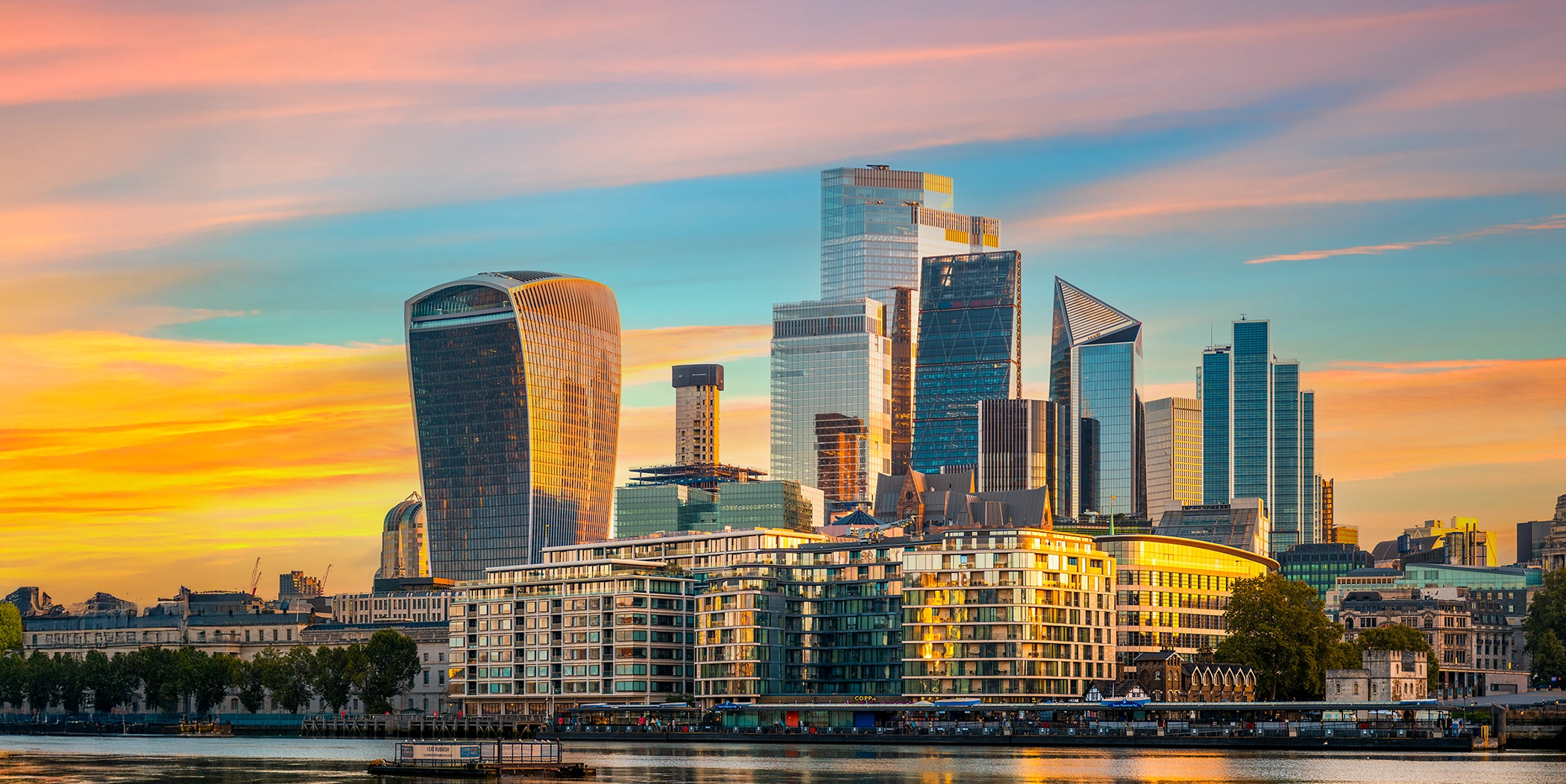 Olympia London skyline