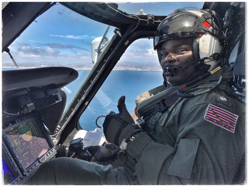 Bobby Brown flying in helo