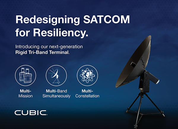 Cubic Tri-Band SATCOM Terminal