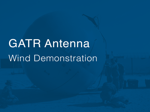 Cubic GATR Antenna Wind Demonstration