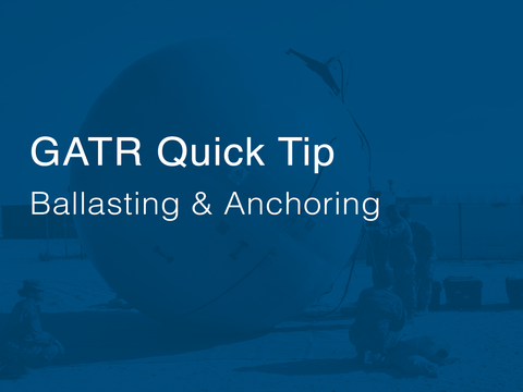 Cubic GATR Quick Tip Ballasting and Anchoring