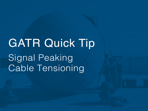 Cubic GATR Quick Tip Signal Peaking Cable Tensioning