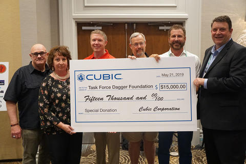 Cubic donates money to the Task Force Dagger Foundation
